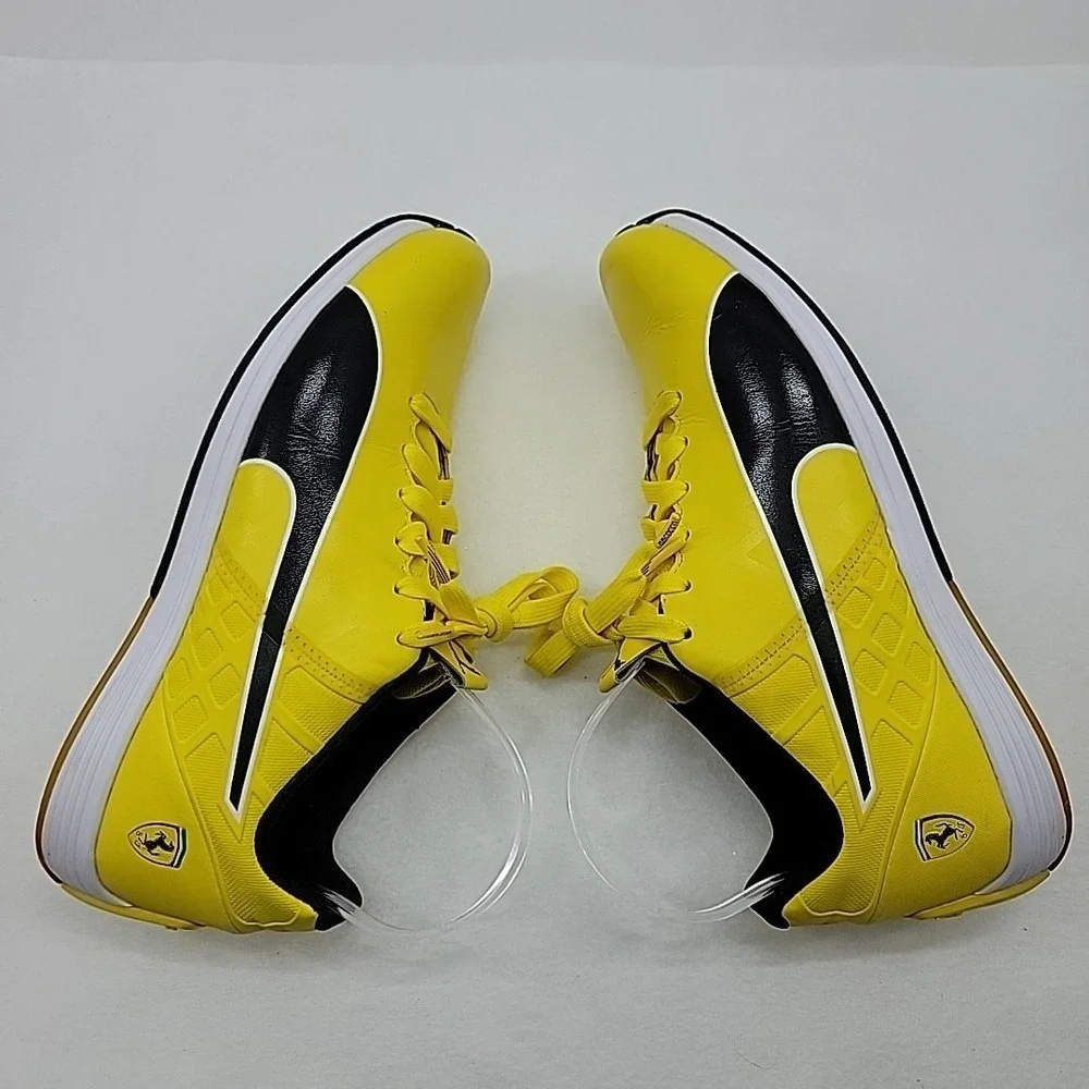 PUMA EvoSpeed Ferrari Sneaker Motorsport Shoe Vibrant Yellow Black Womens US 9.5